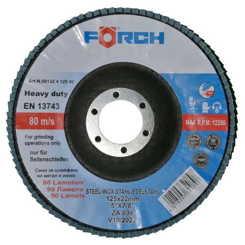 LAMELARNI BRUSNI DISK, O125 Zn, GRANULACIJA 120